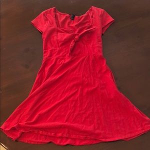 red dress
